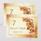 Herfstbladeren Tafelnummer (Voorkant / Achterkant)