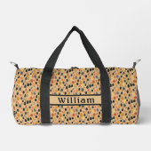 Herfstbladeren Tan Pattern Duffel Bag Plunjezak (Voorkant)