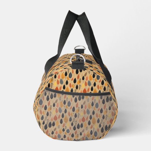Herfstbladeren Tan Pattern Duffel Bag Plunjezak (Rechts)