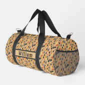 Herfstbladeren Tan Pattern Duffel Bag Plunjezak (Rechterhoek)