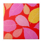 Herfstbladeren. Tegeltje (Voorkant)