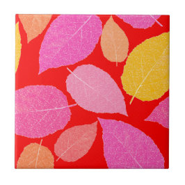 Herfstbladeren. Tegeltje
