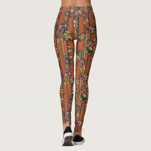 Herfstbladeren tekst leggings (Achterkant)