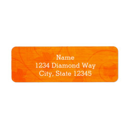 Herfstbladeren Thanksgiving-adreslabels Etiket