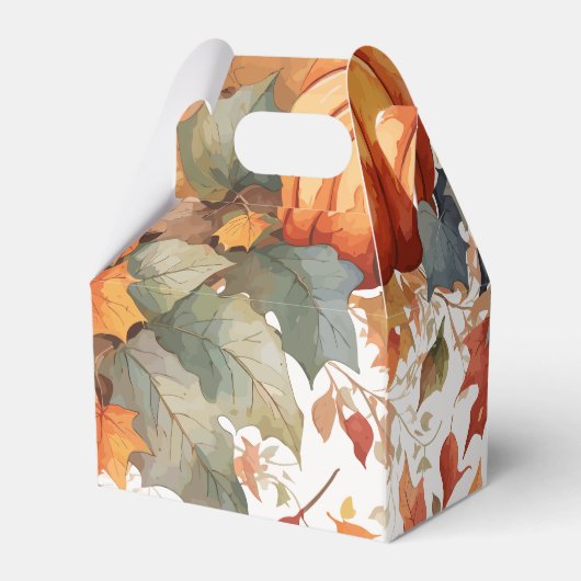 Herfstbladeren Thanksgiving Bedankdoosjes (Achterkant)