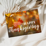 Herfstbladeren Thanksgiving Briefkaart<br><div class="desc">Deze Thanksgiving vakantiekaart heeft een prachtig afbeelding herfstbladeren. De tekst kan gepersonaliseerd worden.</div>