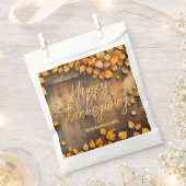 Herfstbladeren Thanksgiving-diner Bedankzakje (Geknipt)
