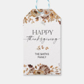 Herfstbladeren Thanksgiving-diner geschenklabel Cadeaulabel (Voorkant)