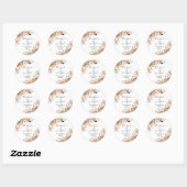Herfstbladeren Thanksgiving-diner sticker (Vel)