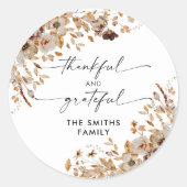 Herfstbladeren Thanksgiving-diner sticker (Voorkant)