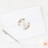 Herfstbladeren Thanksgiving-diner sticker (Envelop)