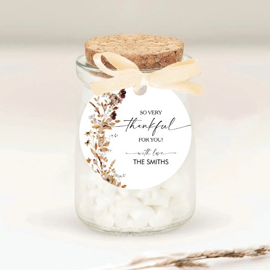 Herfstbladeren Thanksgiving-diner sticker