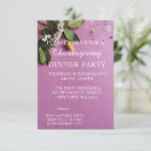 Herfstbladeren Thanksgiving-dinerfeest Kaart (Staand voorkant)