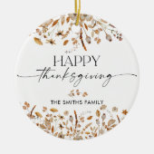 Herfstbladeren Thanksgiving Dinner Ornament (Voorkant)