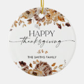 Herfstbladeren Thanksgiving Dinner Ornament (Voorkant)