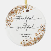 Herfstbladeren Thanksgiving Dinner Ornament (Voorkant)