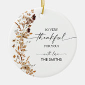 Herfstbladeren Thanksgiving Dinner Ornament (Voorkant)