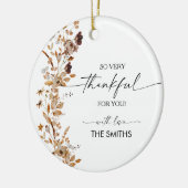 Herfstbladeren Thanksgiving Dinner Ornament (Links)