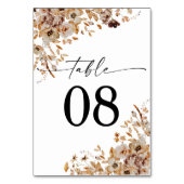 Herfstbladeren Thanksgiving Dinner Tafelkaart Kaart (Voorkant)