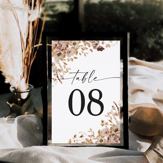 Herfstbladeren Thanksgiving Dinner Tafelkaart Kaart