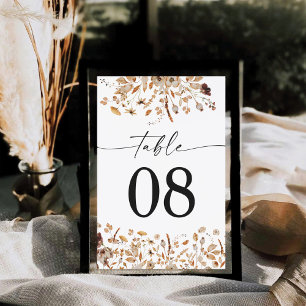 Herfstbladeren Thanksgiving Dinner Tafelkaart Kaart