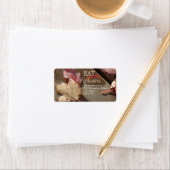 Herfstbladeren Thanksgiving foto Etiket (Insitu)