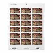 Herfstbladeren Thanksgiving foto Etiket (Full Sheet)