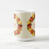 Herfstbladeren Thanksgiving krans Koffiemok (Center)