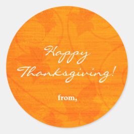 Herfstbladeren Thanksgiving Oranje Sticker
