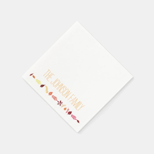 Herfstbladeren Thanksgiving Papieren servetten (Hoek)