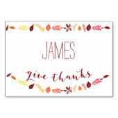 Herfstbladeren Thanksgiving plaatskaarten Kaart (Voorkant)