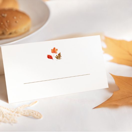 Herfstbladeren Thanksgiving Plaatskaartje