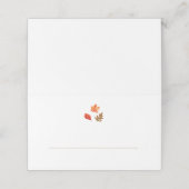 Herfstbladeren Thanksgiving Plaatskaartje (Buitenkant ongevouwen)