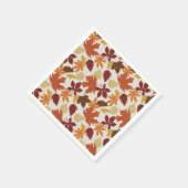 Herfstbladeren Thanksgiving Servet (Hoek)
