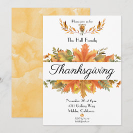 herfstbladeren Thanksgiving verzamelen Kaart