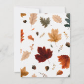 Herfstbladeren Thanksgiving-viering Kaart (Voorkant)
