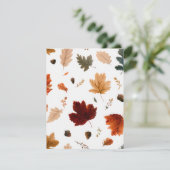 Herfstbladeren Thanksgiving-viering Kaart (Staand voorkant)