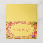 Herfstbladeren - Thanksgiving - Waterverf Plaatskaartje (Buitenkant ongevouwen)