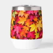 Herfstbladeren Thermische Tumbler Met Herfstkleure (Voorkant)