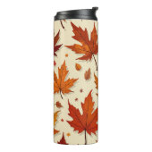 Herfstbladeren Thermische Tumbler Thermosbeker (Gedraaid links)