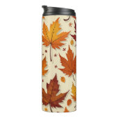 Herfstbladeren Thermische Tumbler Thermosbeker (Geroteerd rechts)