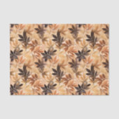 Herfstbladeren Tissuepapier Crème Beige Bruin (Voorkant)