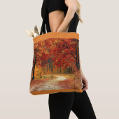 Herfstbladeren tote bag (Dichtbij)
