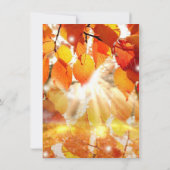 Herfstbladeren Trouwen Oefenbruiloft Uitnodigingen (Achterkant)