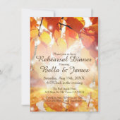 Herfstbladeren Trouwen Oefenbruiloft Uitnodigingen (Voorkant)