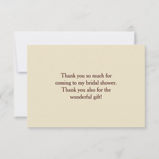 Herfstbladeren Trouwjurk Bedankt (Achterkant)