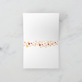 Herfstbladeren, trouwjurk Dank je Bedankkaart (Binnen)