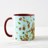 HERFSTBLADEREN, Turkooisblauw Mok (Links)