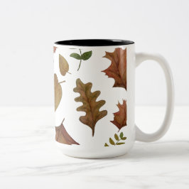 Herfstbladeren Tweekleurige Koffiemok