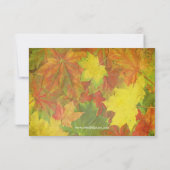 Herfstbladeren - Uitnodiging voor Thanksgiving din (Achterkant)